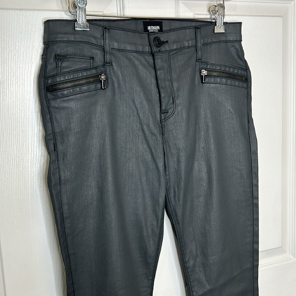 Hudson Spark Super Skinny Jeans Women's 29 Front Zippers w4056dcm Mid Rise‎ - Picture 4 of 10